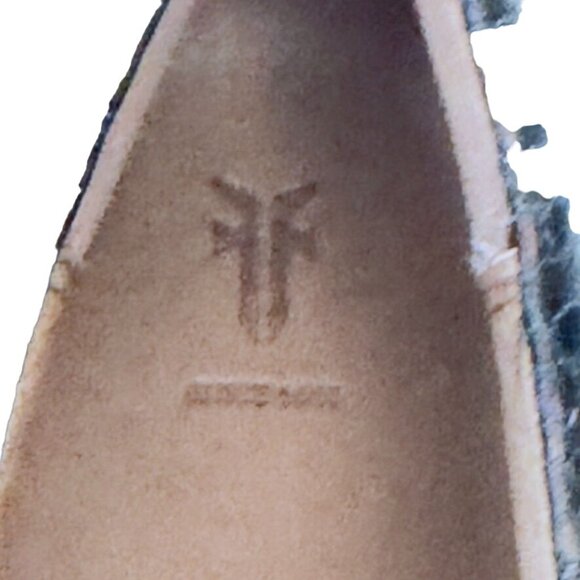 Frye Women's 8.5M Metallic Pewter Slip-On Sneakers - Picture 11 of 14